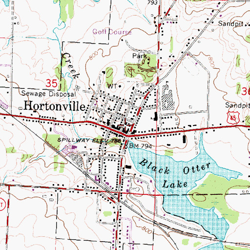 Topographic Map of Bethlehem Evangelical Lutheran School, WI