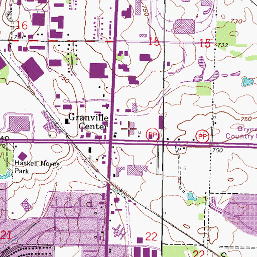 Topographic Map of Destiny High School, WI