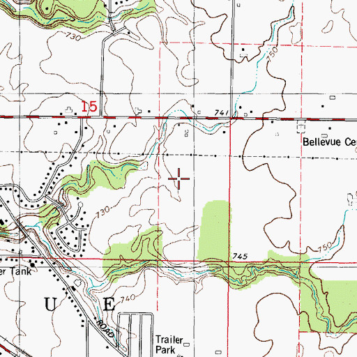 Topographic Map of McAuliffe Elementary School, WI