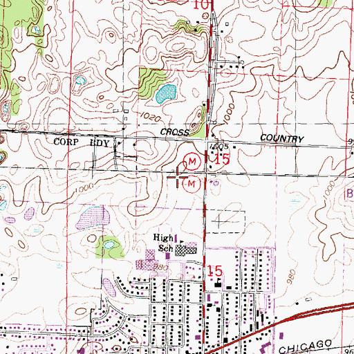 Topographic Map of Core Knowledge Charter School, WI
