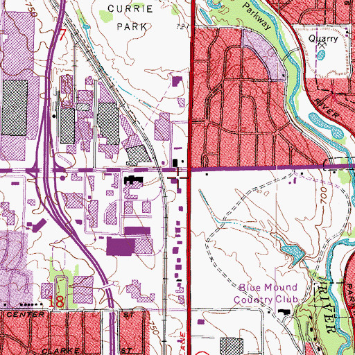 Topographic Map of Milwaukee Career College, WI