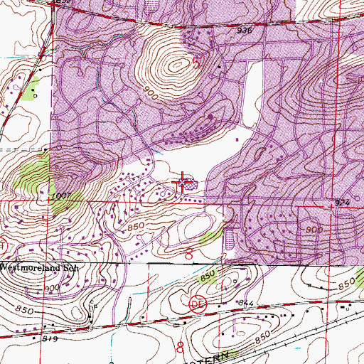 Topographic Map of Bethesda Elementary School, WI