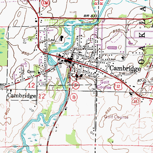 Topographic Map of Nikolay Middle School, WI