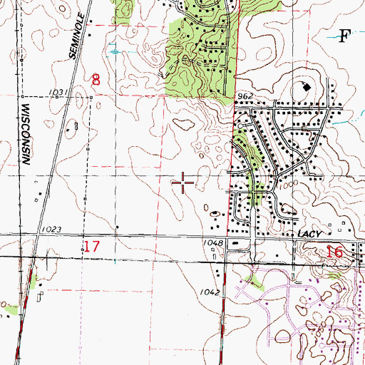 Topographic Map of Early Childhood School, WI