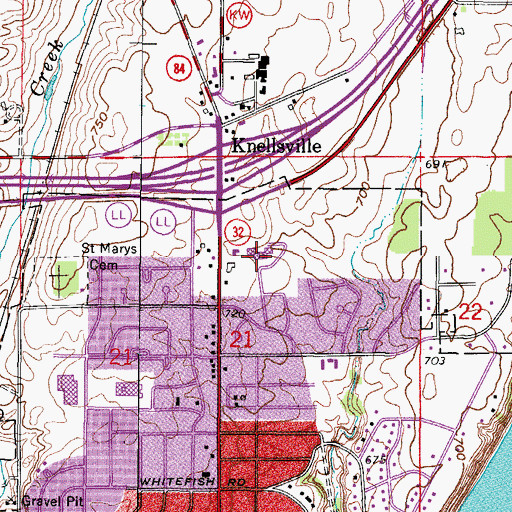 Topographic Map of Port Washington Catholic School, WI