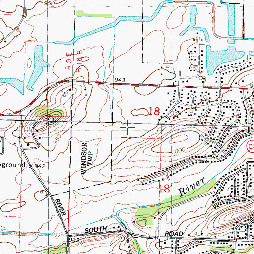 Topographic Map of Yahara Elementary School, WI