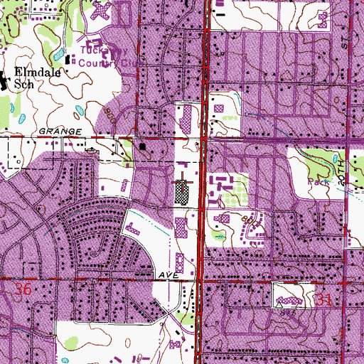 Topographic Map of Empire Beauty School Milwaukee, WI