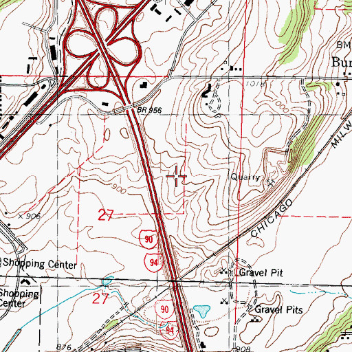 Topographic Map of University of Phoenix Madison Campus, WI