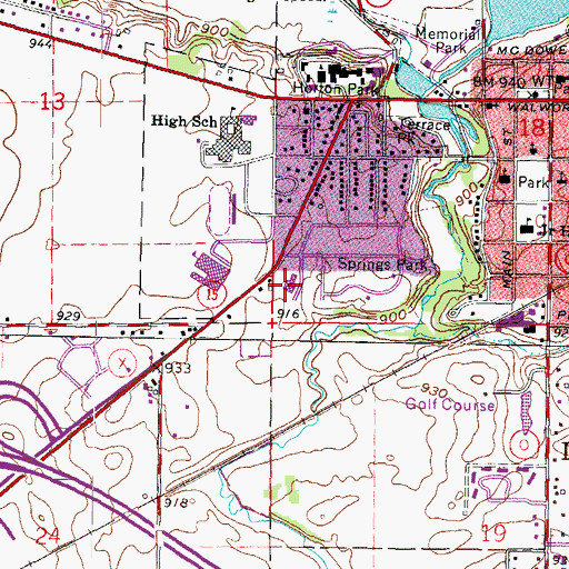Topographic Map of Our Redeemer Lutheran School, WI