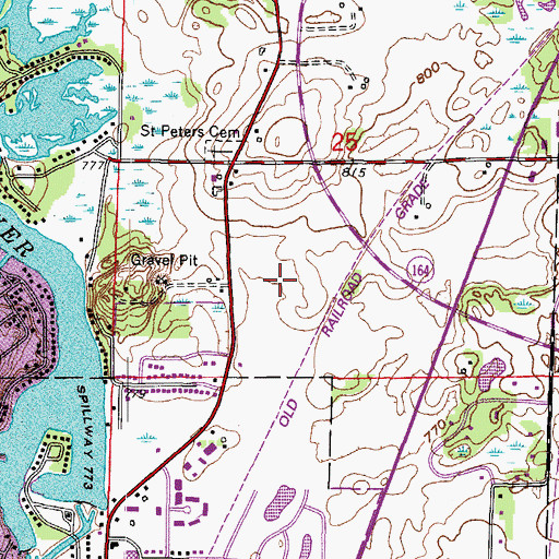 Topographic Map of Trailside Elementary School, WI