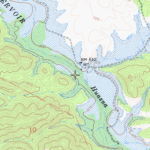 Topographic Map of Huasna Valley, CA