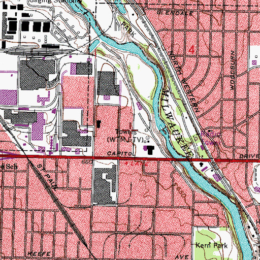 Topographic Map of Transition Success School, WI