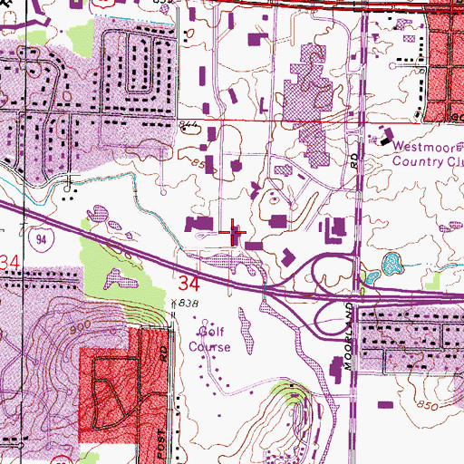 Topographic Map of High Tech Institute - Brookfield, WI