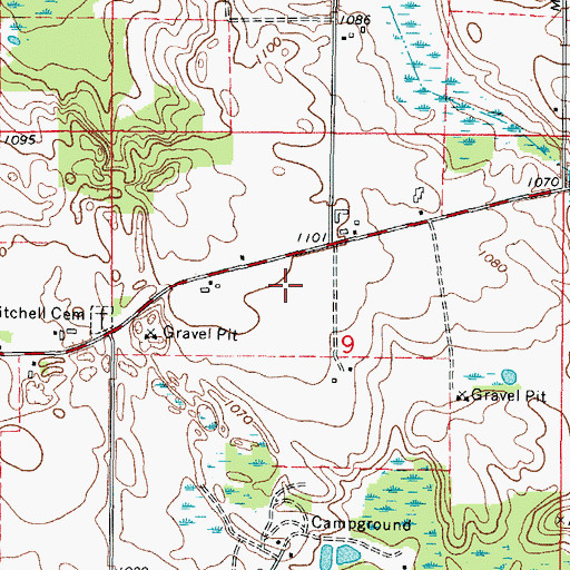 Topographic Map of Shepherd of the Hills School, WI
