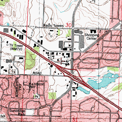Topographic Map of Montessori Children's House School, WI