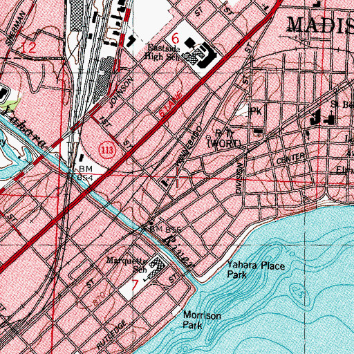 Topographic Map of Operation Fresh Start School, WI