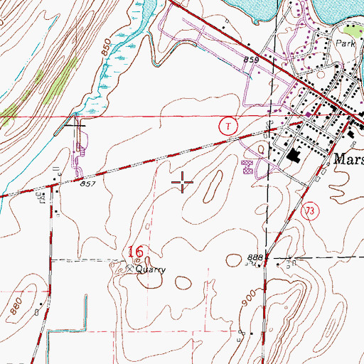 Topographic Map of The Fifth Dimension School, WI