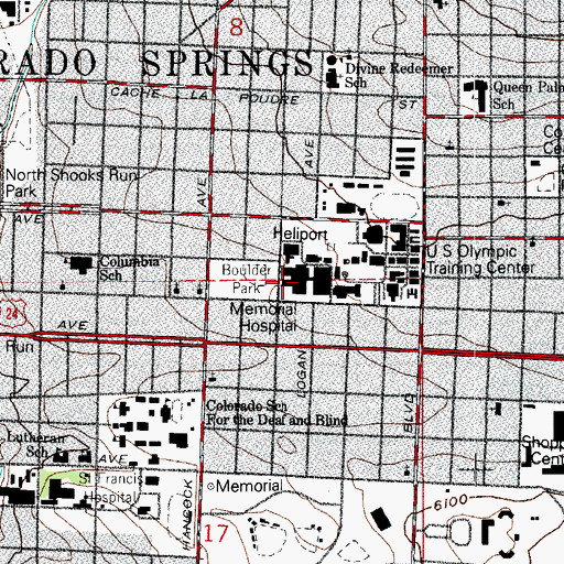 Topographic Map of Memorial Star Transport, CO
