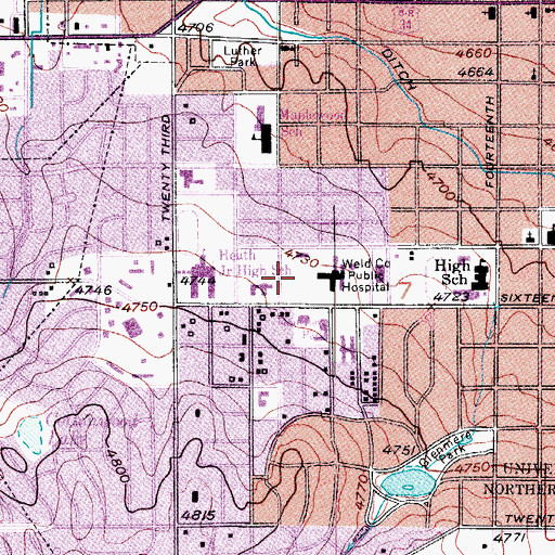 Topographic Map of North Colorado Medical Evacuation, CO
