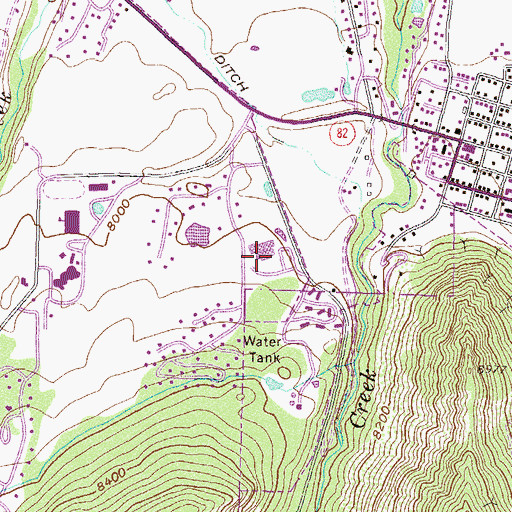 Topographic Map of Aspen Ambulance District, CO