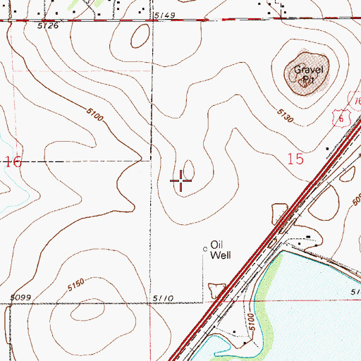 Topographic Map of Platte Valley Ambulance Service, CO