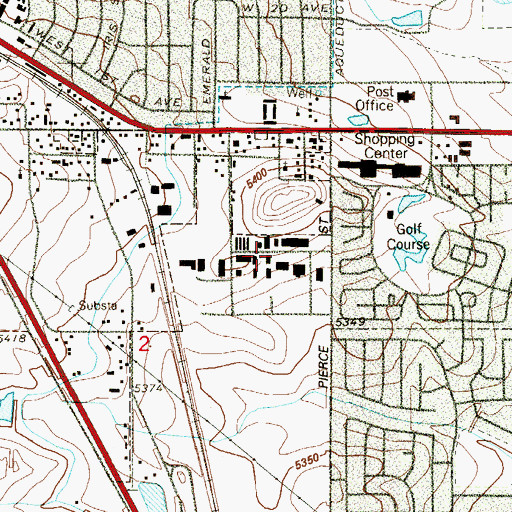 Topographic Map of Western Ambulance, CO