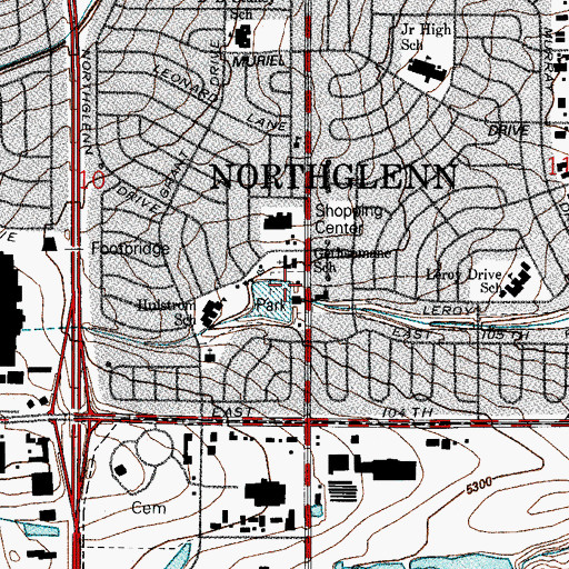 Topographic Map of Northglenn Ambulance, CO