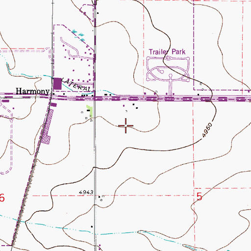 Topographic Map of Poudre Valley Health System, CO