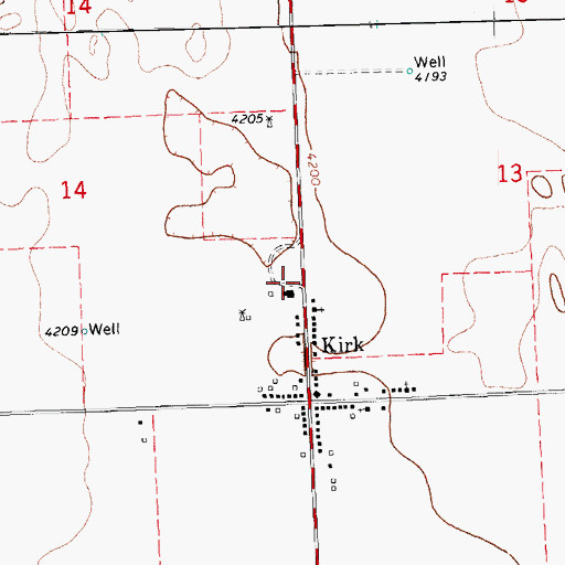 Topographic Map of South Y - W Ambulance, CO