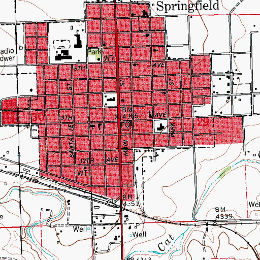 Topographic Map of Southeast Colorado Hospital Ambulance, CO