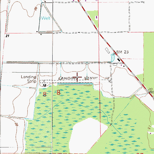 Topographic Map of Bartram Farms Air Park, FL