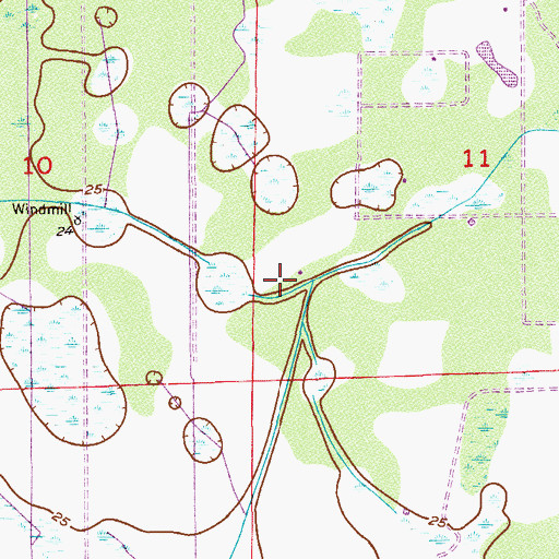 Topographic Map of Horseshoe Acres Airpark, FL