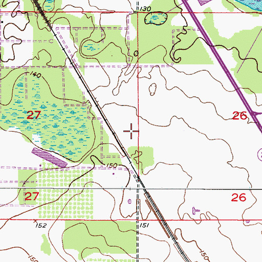 Topographic Map of Ridge Landing, FL