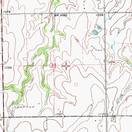 Topographic Map of Lockhart Field, OK