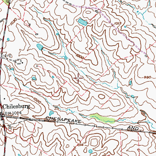 Topographic Map of Coal Field, KY