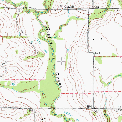 Topographic Map of Tejas Stone Ranch Airport, TX