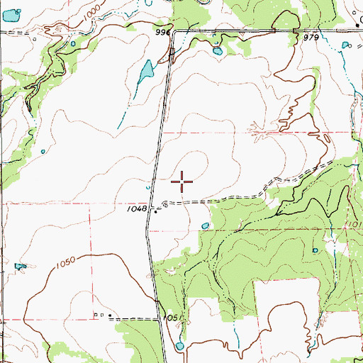 Topographic Map of Ayers Field, TX