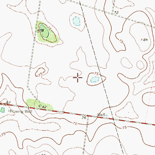 Topographic Map of Omni Ranch Ultralight Flightpark, TX