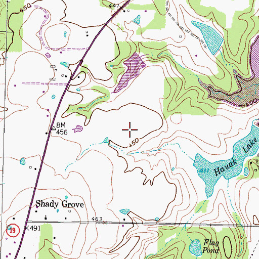 Topographic Map of John R. Armstrong Memorial Field, TX