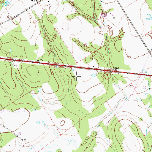 Topographic Map of RMR Ranch Airport, TX