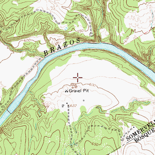 Topographic Map of Little 'L' Ranch Airport, TX