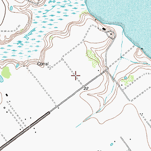 Topographic Map of Sterling Airport, TX