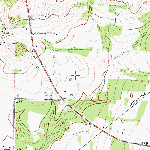 Topographic Map of Walk-Air Airport, TX