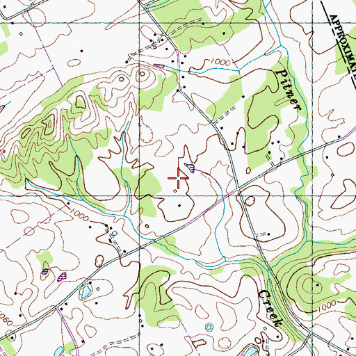 Topographic Map of Into the Wind Airport, TN
