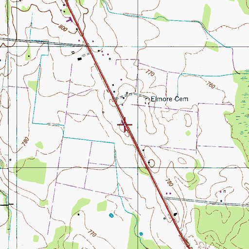 Topographic Map of Puckett Gliderport, TN