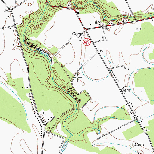 Topographic Map of The Salmon Farm Airport, VA
