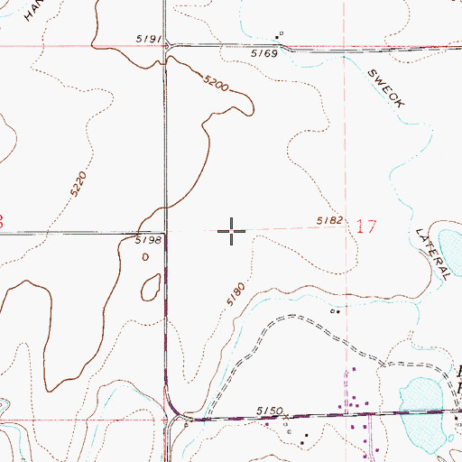 Topographic Map of Skywagon Ranch Airport, CO