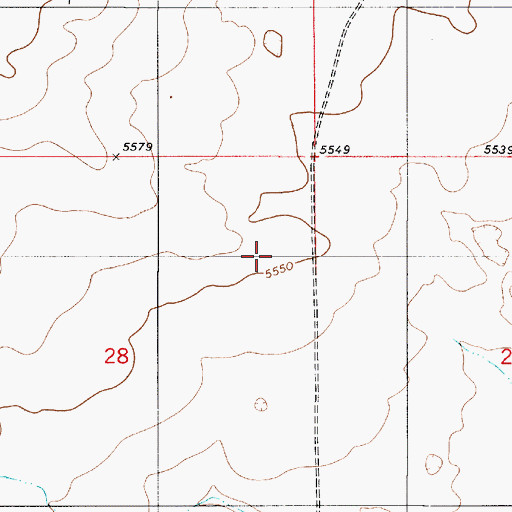 Topographic Map of High Desert Ranch Airport, NM