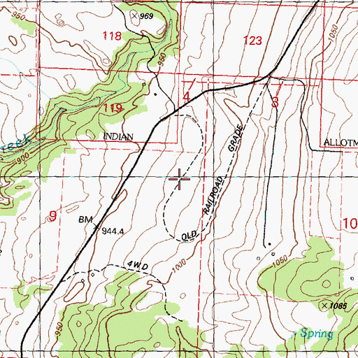 Topographic Map of Dickson Field Airport (historical), WA