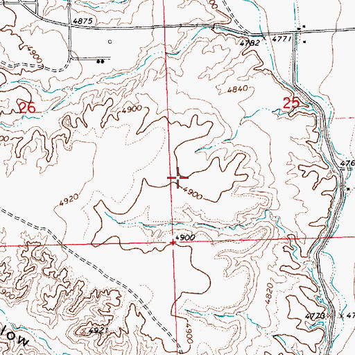 Topographic Map of Sundog Airport, UT